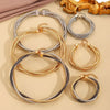 Punk Style Gold Color Multilayer Wrap Necklace for Women Simple Design, Holiday Party Jewelry Accessories - Image 5