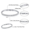 Dazzling Tennis Bracelet For Women Men 4/5mm Shiny Zircon Iced Out Chain Crystal Couple Men's Women's Bracelet Jewelry - Image 6