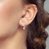 Butterfly Hoop Earrings with Colorful Cubic Zirconia - Image 60