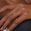 Silver Octagonal Star/Round/Petal Zircon Charms Finger Rings For Women Adjustable Opening Chain Ring Jewelry - Image 2