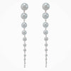 Elegant Gradient Handmade Simulated Pearl Tassel Long Dangle Earrings For Women Party Jewelry Accessories - Image 6