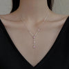 Stainless Steel Sweet Star Pink Zircon Pendant Necklaces for Women Crystal Clavicle Chain Female Y2K Jewelry Gifts - Image 5