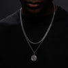 Layered Necklaces for Men, Sailing Travel Compass Pendant, Stainless Steel Cuban Figaro Wheat Chain, Casual Retro Collar - Image 8