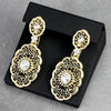 Sunspicems African Drop Earring for Women Gold Color Resin Moroccan Wedding Jewelry Dubai Arabesque Gift - Image 2