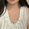 Bead Pendant Necklace in Silver-Tone - Image 5