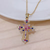 Men Women Hip Hop Zircon Cross Shiny Pendant Stainless Steel Necklace Charm Bling Necklaces Jewelry Gifts - Image 7