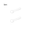 2pcs Clear Surgery Bioflex Nose Rings Belly Rings Septum Eyebrow Lip Cartilage Earring Industrial Plastic Piercing Jewelry - Image 11