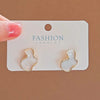 Abstract Alien White Color Cloud Irregular Stud Earring for Women Temperament Ear Jewelry Simple Christmas Valentine's Day Gift - Image 17
