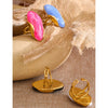 Stainless Steel Multi-Color Resin Adjustable Ring Pvd Style Y2K Attractive Finger Jewelry - Image 5