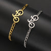 Bicycle Bracelets Cycling Sports Women Men Gifts Stainless Steel Pendant Foot Chain Hand Chain Anklets Bangle Jewelry - Image 1