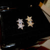 Crystal Star Clip-On Ear Cuff Earrings in Gold-Tone or Silver-Tone - Image 6