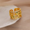 Classic Twist Chain Open Rings For Women Stainless Steel Zircon Geometric Twist Wrapped Couple Ring Wedding Aesthetic Jewelry - Image 4