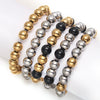Stainless Steel Chain Beaded Bracelet Adjustable Silver Color Smooth Metal Ball Link Bracelets Women Men Jewelry Gift - Image 6