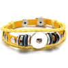 Leather 18MM Snap Button Bracelet Bangle Handmade Braided Leather Snap Bracelets for Women Men Buttons Jewelry - Image 5