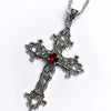 Y2K Punk Crystal Big Cross Pendant Necklaces for Women Men Gothic Irregular Cross Clavicle Chain Necklaces Aesthetic Jewelry - Image 2
