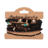 Bohemian Beaded Bracelet Set with Colorful Strand Styles - Image 4