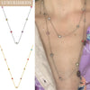 Round Cubic Zircon Charms Long Necklace Woman Choker Stars Moon Elegant Chain No Fade Fariy Jewelry - Image 4