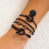 Gothic Metal Black Paint Box Chain Bracelet Simple Multi Layer Buckle Bracelet For Women Punk Hip Hop Jewelry Gift - Image 1