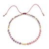 Glass Seed Bead Bracelet with Adjustable Cord - Image 9
