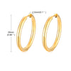 Stainless Steel Twist Circle Women Earrings Click Mobius Hoop Hies Earring And Mother's Day Gift - Image 13