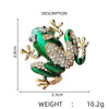 Ctue Rhinestone Frog Brooches for Women Lovely Vivid Animal Alloy Brooch Pin Men Suit Coat Accessory Jewelry Gifts - Image 11