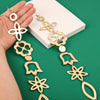 Oversized Acrylic Flower Pattern Bell Long Drop Earrings Boho Exaggerated Gold Color Geometric Pendant Earring for women Jewelry - Image 7
