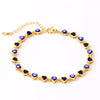 Gold-Tone Eye Motif Bracelet with Colorful Stone Accents - Image 12