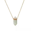 Natural Crystal Stone Rose Quartz amethyst citrine agate bullet Pendant Necklace Stainless Steel gold Chain Gemstone Jewelry - Image 5