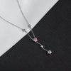 Stainless Steel Sweet Star Pink Zircon Pendant Necklaces for Women Crystal Clavicle Chain Female Y2K Jewelry Gifts - Image 6