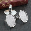 18x25mm 5pcs Antique Silver Bronze Plated Mixed Styles Oval Adjustable Ring Settings Blank/Base - Image 22