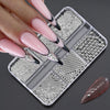 6 Grids 6 Sizes Golden Metal Beads Nail Art Charms, 0.8-1.5mm 3D Nail Caviar Beads, Stainless Steel Round Ball Beads Decorations - Image 3