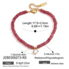 Chic Colored Stone Zircon Pendant Bracelet For Women Gold Pvd Plated Stainless Steel Party Jewelry - Image 11