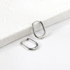 Oval Hoop Earrrings Stainless Steel Elliptic Shape Silver/Gold Color 20MM Big Round Clips Smooth Mental Ear - Image 6