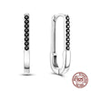 Silver Colorful Zirconium Sun Earrings Square Large Hoop Earrings Women Female Party Earring Jewelry - Image 10