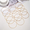 Stackable Bangle Bracelet Set in Gold-Tone and Silver-Tone - Image 28