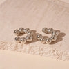 Non-Piercing C-Shaped Clip Earrings with Rounded Bead Accents - Image 16