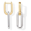 Two Tone U-Shaped Hoop Earrings for Women Exaggerated Hip hop Punk Earring Party Jewelry - Image 7