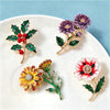 12 Birthday Flower Brooches For Women Unisex Beautiful Enamel Flowers Party Casual Brooch Pins Jewelry Gifts - Image 4