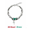 Hip Hop Obsidian Star Bracelet For Men Women Punk Design Titanium Steel Charm Couple Jewelry Kpop Gift - Image 9