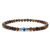 Classic Beaded Bracelet Men Apparel Accessories Evil Eyes 4mm Howlite Tiger Eyes Stone Wrap Braslet - Image 16
