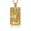 22 Style Classic Tarot Card Pendant Necklace Double Sided Zircon Tarot Necklace Major Arcana Empress Sun Star Sign Women Jewelry - Image 17