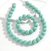 Two-Piece Acrylic Bead Necklace and Bracelet Set with Geometric Shapes - Image 21