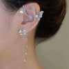 Butterfly Ear Cuff Clip with Crystals No Piercing - Image 9