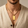 Military Dog Tag Pendant Chain Necklace For Men 316L Stainless Steel Jewelry Accessories Gift - Image 6