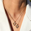 A-Z English Letter Initial Necklace Gold Plated Necklace Micro Setting Zircon Heart Necklace for Women - Image 3