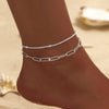 Sliver Plated CZ Anklet Bracelets for Women Girl Zircon Charm Dainty Layer Chain Anklets Jewelry Gifts - Image 9