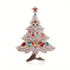 Women Men Christmas Tree Crystal Brooch Badges Elegant Lady Festival Yearl Gift Pin - Image 2