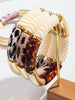Acrylic Bamboo Curved Tube Couple Bracelets for Women Men Leopard Resin Chunky Elbow Beads Elastic Bangle Stack Jewelry Gift - Image 5