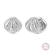 Silver Sweetheart Bow Earrings Round Donut Zircon Crab Ocean Earrings for Women Girls Jewelry - Image 15