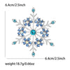 Christmas Rhinestone Snowflake Brooch for Women Pearl Ice Crystal Pins Event Party Year Gifts Decoration Clothes Accessories - Image 4